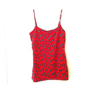 Loft Red Floral Tank